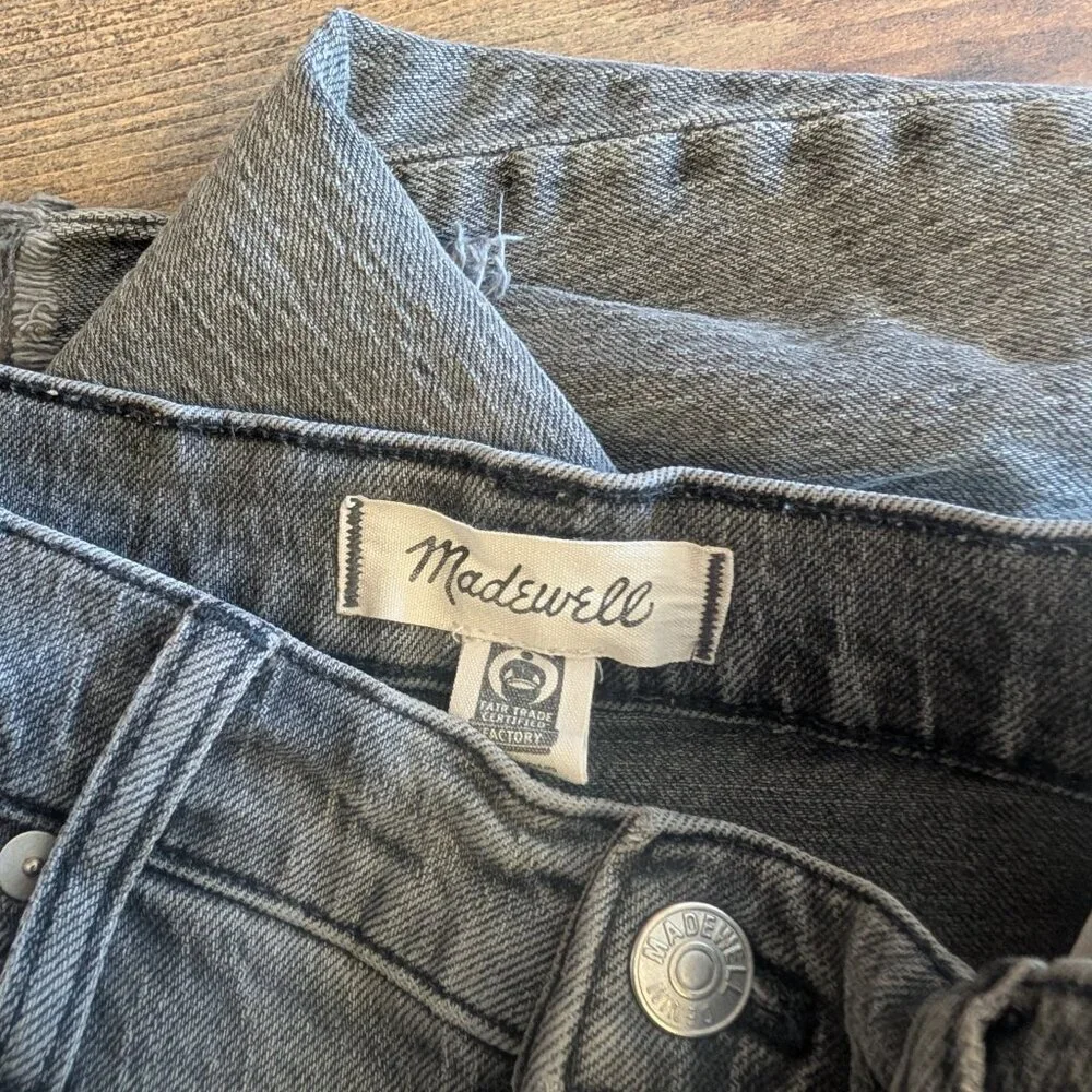 Madewell Black Stonewashed The Perfect Vintage Destroyed Jean 23